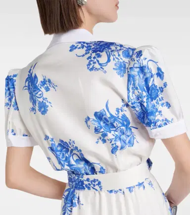 Rodarte Floral silk midi dress | Thumbnail 2