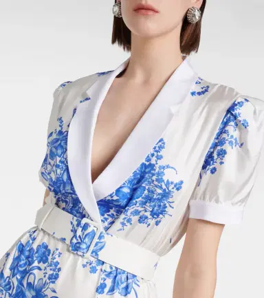 Rodarte Floral silk midi dress | Thumbnail 4