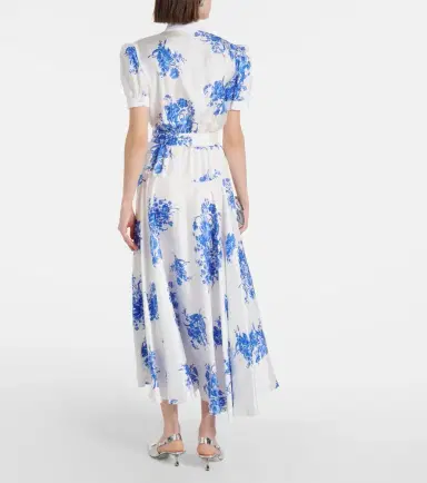 Rodarte Floral silk midi dress | Thumbnail 5