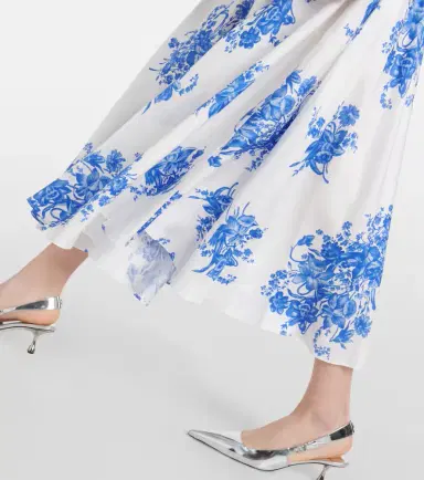 Rodarte Floral silk midi dress | Thumbnail 6