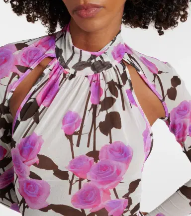 David Koma Floral ruched minidress | Thumbnail 5 David Koma Floral ruched minidress | Thumbnail 5