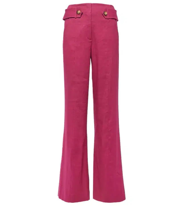 Veronica Beard Sunny linen-blend twill flared pants