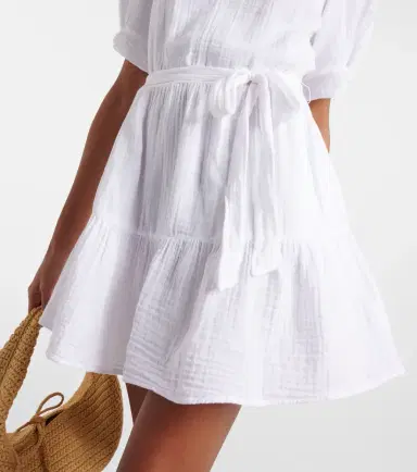Velvet Bella cotton gauze minidress | Thumbnail 4