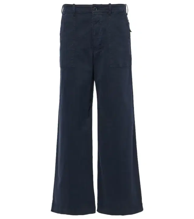 Leon cotton wide-leg pants