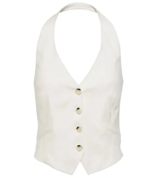 Veronica Beard Arabella halterneck linen-blend vest