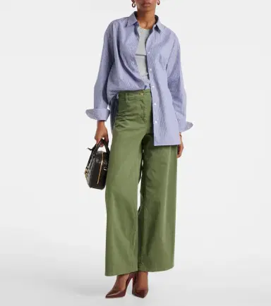 Nili Lotan Megan high-rise cotton wide-leg pants | Thumbnail 5