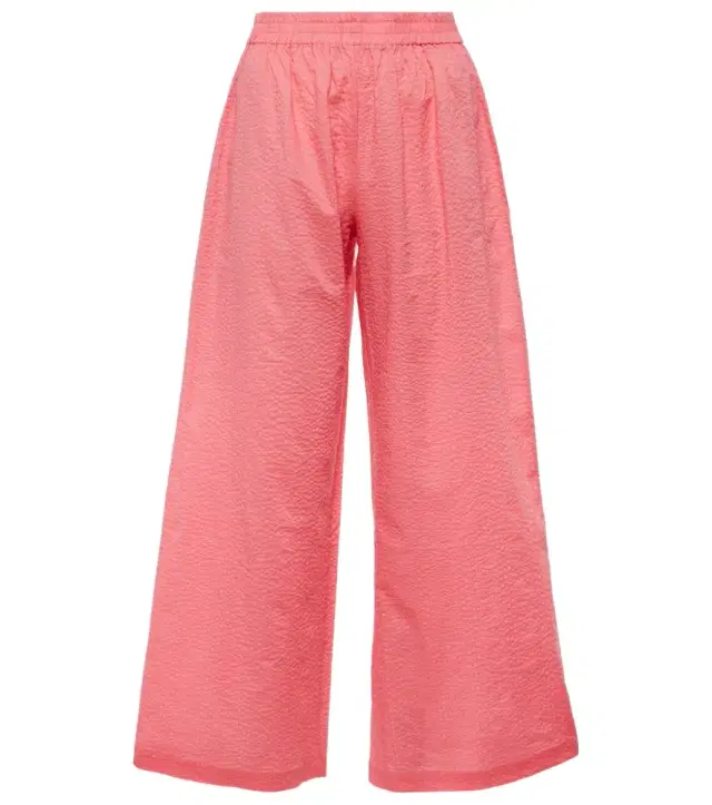 JADE SWIM Mika high-rise cotton wide-leg pants