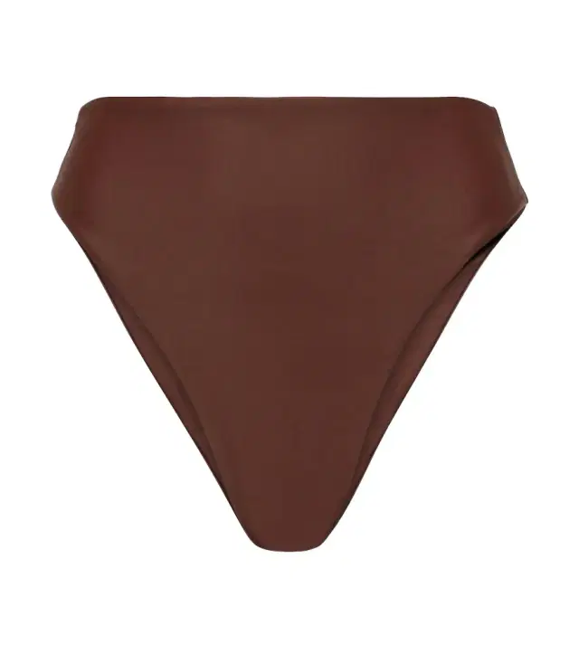 Incline high-rise bikini bottoms