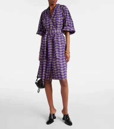 Dries Van Noten Printed cotton poplin minidress | Thumbnail 5