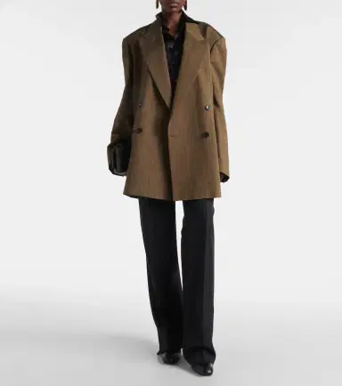Dries Van Noten Double-breasted cotton-blend blazer | Thumbnail 4