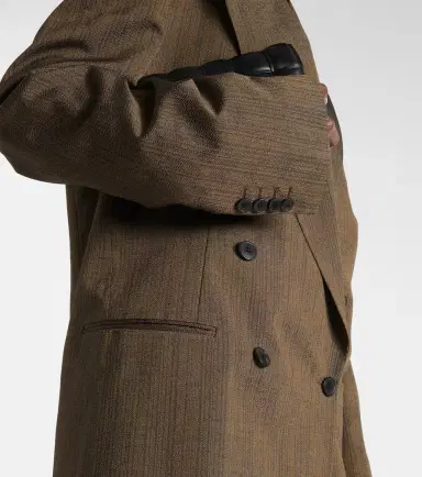 Dries Van Noten Double-breasted cotton-blend blazer | Thumbnail 6