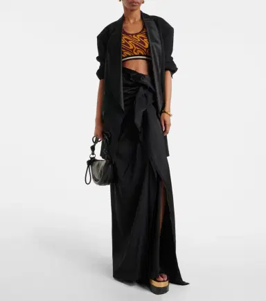 Dries Van Noten Jacquard crop top | Thumbnail 3