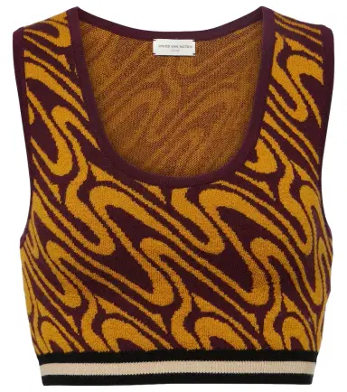 Dries Van Noten Jacquard crop top | Thumbnail 1