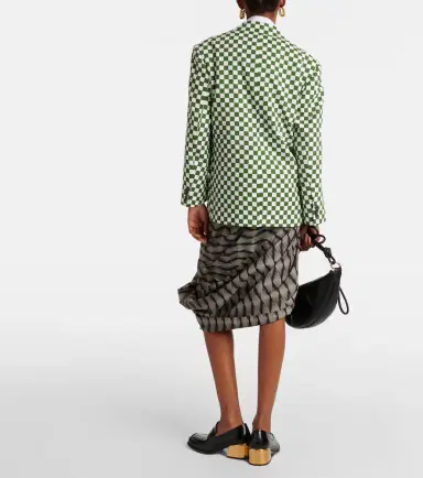 Dries Van Noten Checked single-breasted blazer | Thumbnail 4