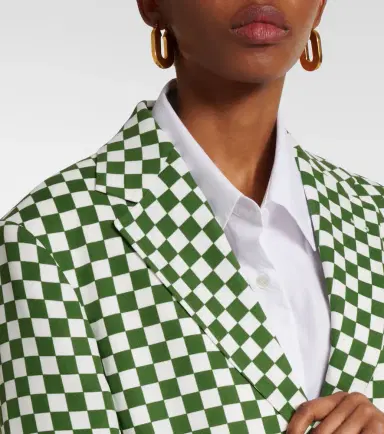 Dries Van Noten Checked single-breasted blazer | Thumbnail 5