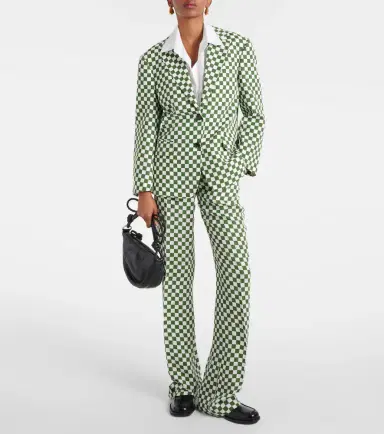 Dries Van Noten Checked single-breasted blazer | Thumbnail 7
