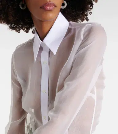 Dries Van Noten Silk and cotton shirt | Thumbnail 2
