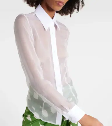 Dries Van Noten Silk and cotton shirt | Thumbnail 6