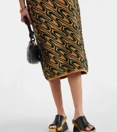 Dries Van Noten Intarsia midi dress | Thumbnail 4