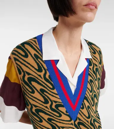 Dries Van Noten Intarsia midi dress | Thumbnail 5