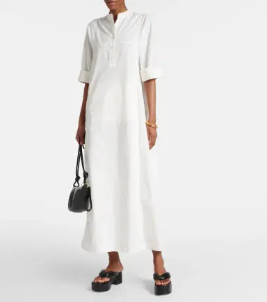 Dries Van Noten Cotton poplin maxi dress | Thumbnail 2