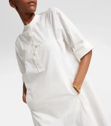 Dries Van Noten Cotton poplin maxi dress | Thumbnail 6