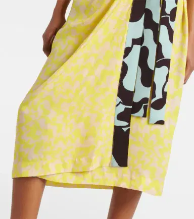 Dries Van Noten Printed wrap midi dress | Thumbnail 4