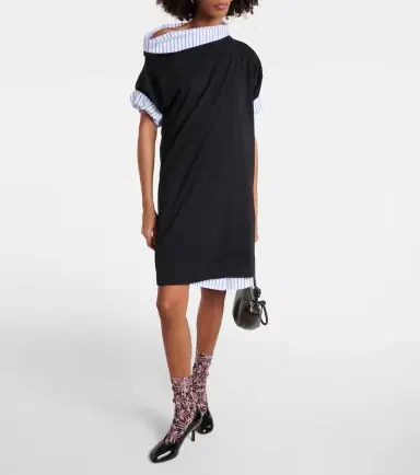 Dries Van Noten Cotton jersey midi dress | Thumbnail 2