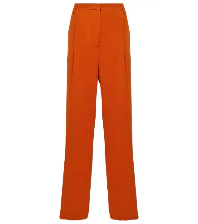 Dries Van Noten High-rise crêpe straight pants
