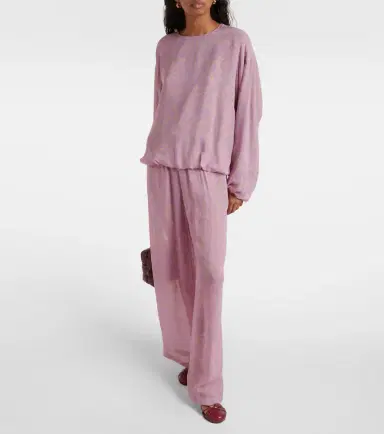 Dries Van Noten Printed wide-leg pants | Thumbnail 6