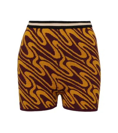 Dries Van Noten High-rise jacquard shorts | Thumbnail 1