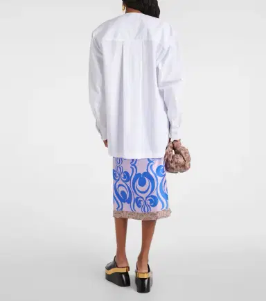 Dries Van Noten Embellished cotton poplin blouse | Thumbnail 6