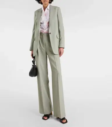 Dries Van Noten Mid-rise wool straight pants | Thumbnail 6 Dries Van Noten Mid-rise wool straight pants | Thumbnail 6