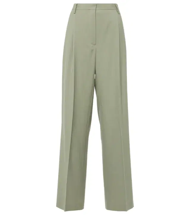 Dries Van Noten Mid-rise wool straight pants