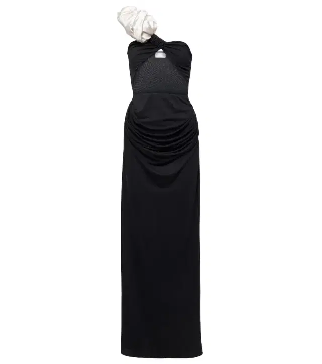 Magda Butrym Ruffled cutout one-shoulder gown