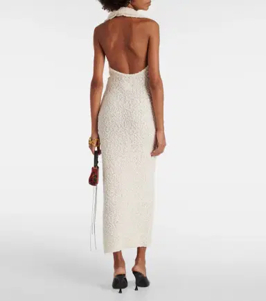 Magda Butrym Cotton-blend bouclé midi dress | Thumbnail 2 Magda Butrym Cotton-blend bouclé midi dress | Thumbnail 2