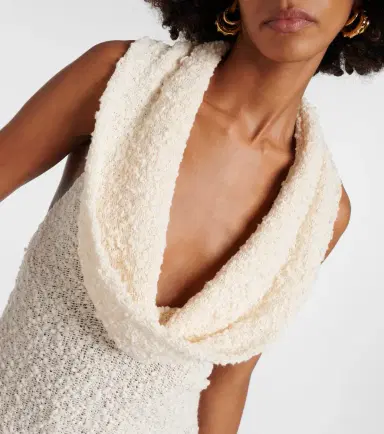 Magda Butrym Cotton-blend bouclé midi dress | Thumbnail 3 Magda Butrym Cotton-blend bouclé midi dress | Thumbnail 3
