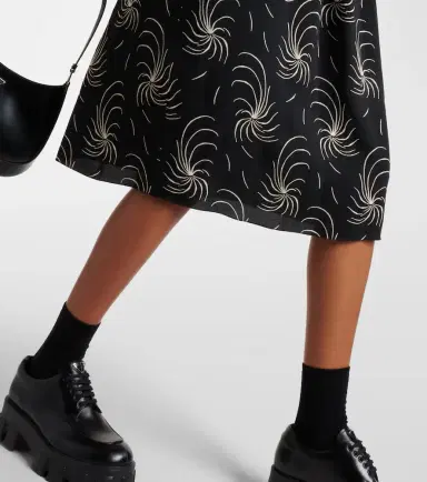 Prada Printed ruched shirt dress | Thumbnail 2