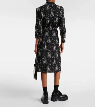 Prada Printed ruched shirt dress | Thumbnail 3