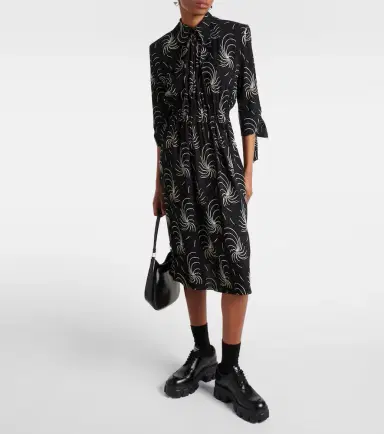 Prada Printed ruched shirt dress | Thumbnail 4