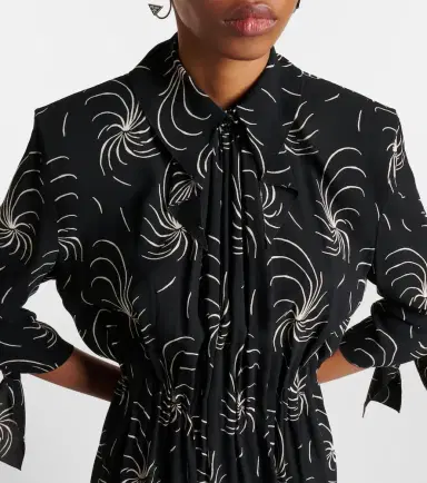 Prada Printed ruched shirt dress | Thumbnail 7