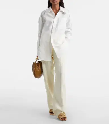 Bottega Veneta Oversized linen shirt | Thumbnail 3