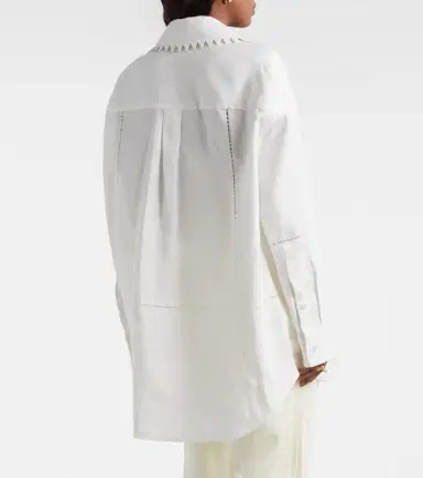 Bottega Veneta Oversized linen shirt | Thumbnail 5