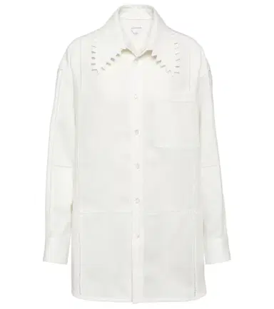 Bottega Veneta Oversized linen shirt | Thumbnail 1