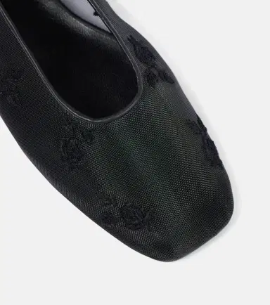 Magda Butrym Embroidered mesh ballet flats | Thumbnail 2