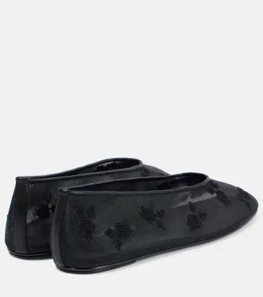 Magda Butrym Embroidered mesh ballet flats | Thumbnail 3