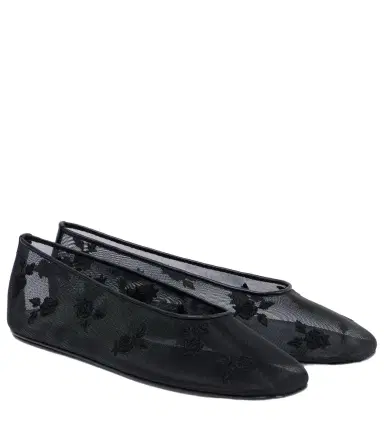 Magda Butrym Embroidered mesh ballet flats | Thumbnail 1