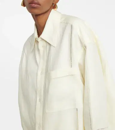 Bottega Veneta Oversized linen shirt | Thumbnail 2