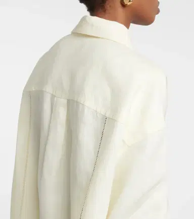 Bottega Veneta Oversized linen shirt | Thumbnail 4
