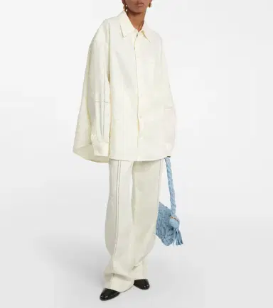 Bottega Veneta Oversized linen shirt | Thumbnail 6